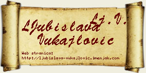 LJubislava Vukajlović vizit kartica